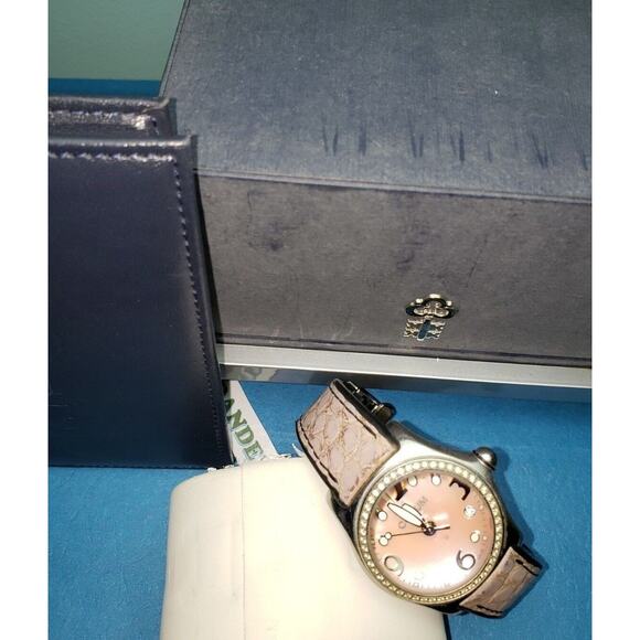 Limited Special Edition Corum Bubble Ladies Diamond MOP Watch 39.151.47 W/ Box - Picture 2 of 12